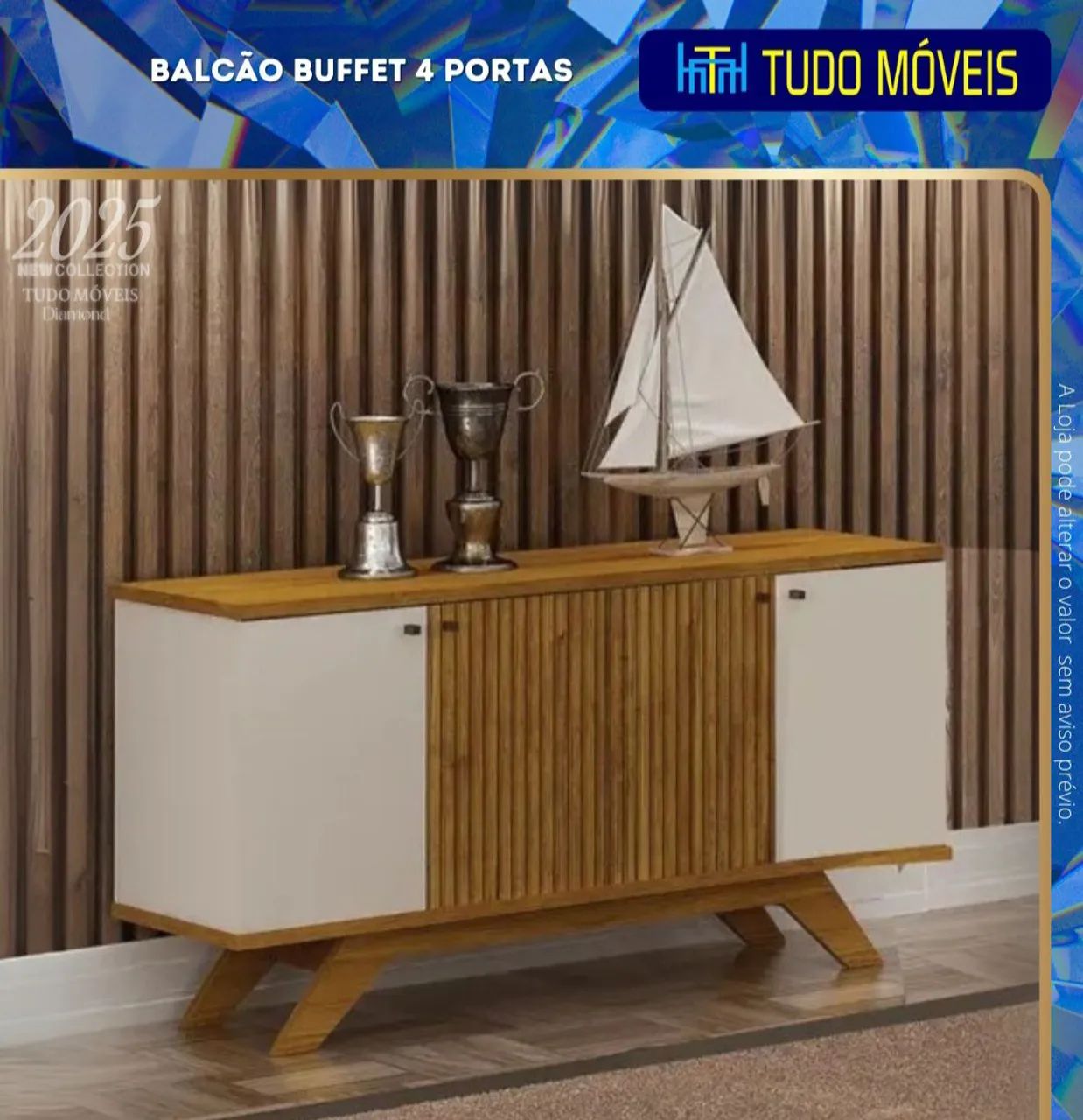 BALCÃO BUFFET 4 PORTAS