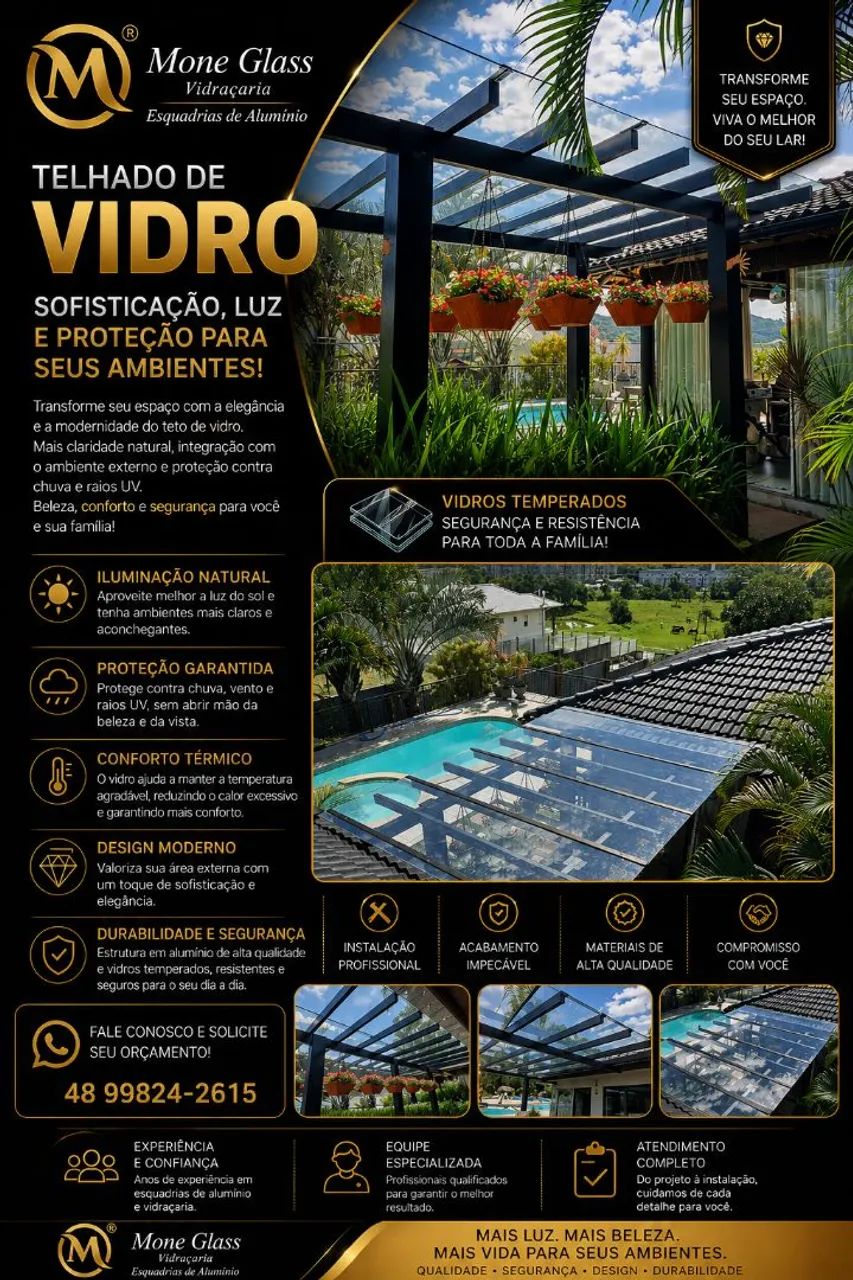 Mone Glass | Vidraçaria e Esquadrias de alumínio | Orçamentos Grátis 