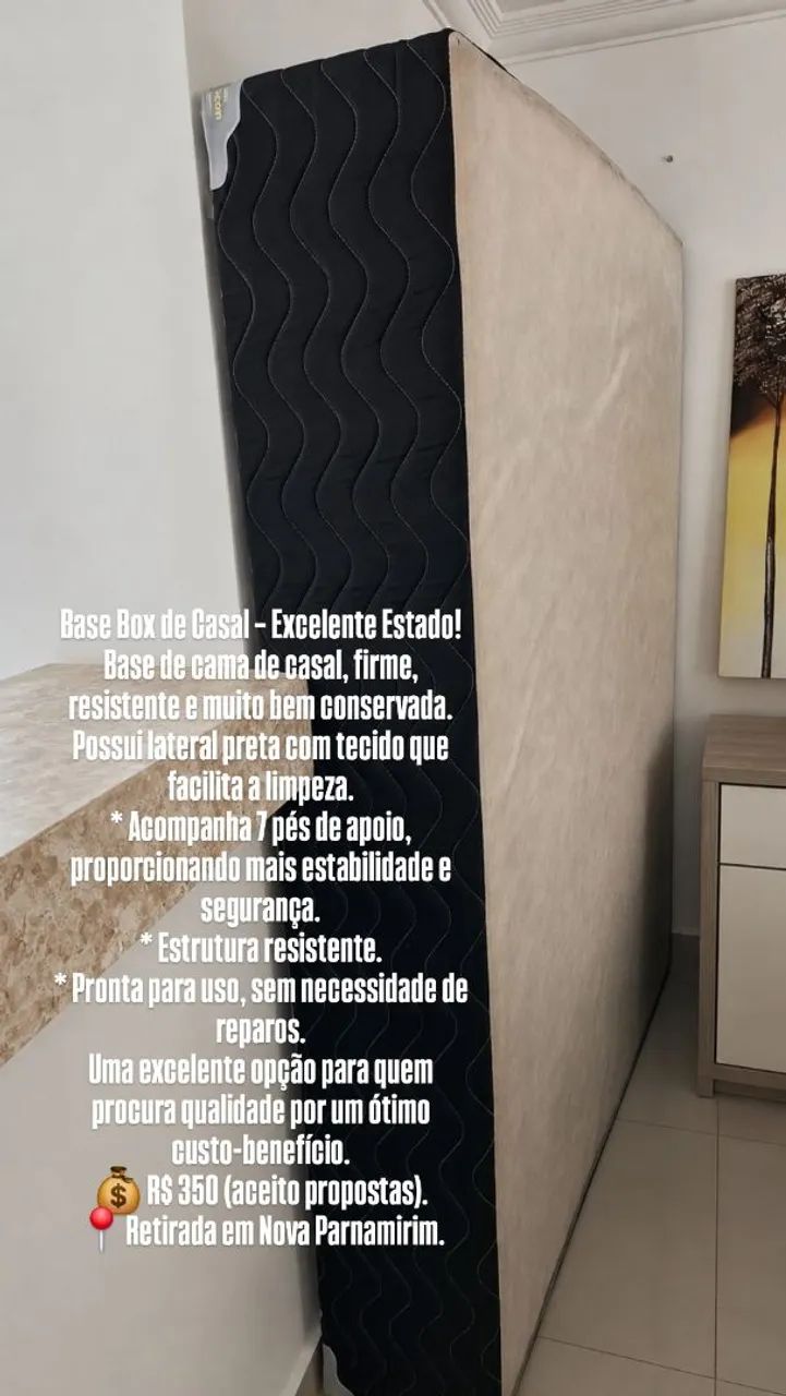 Base cama box casal - Foto 3
