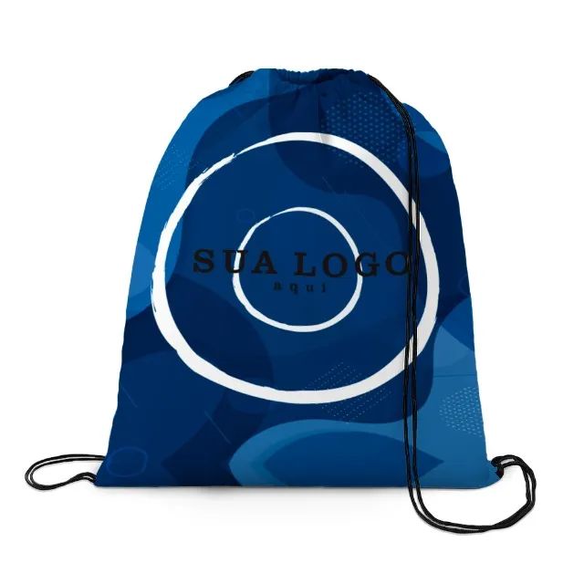 Sacochila de tactel tamanho M - 4×0 personalizada - Foto 3