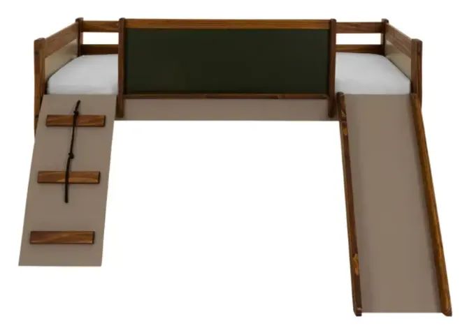 CAMA DE SOLTEIRO COM ESCORREGADOR E ESCALADA 78 CM GARATUJA - Foto 4