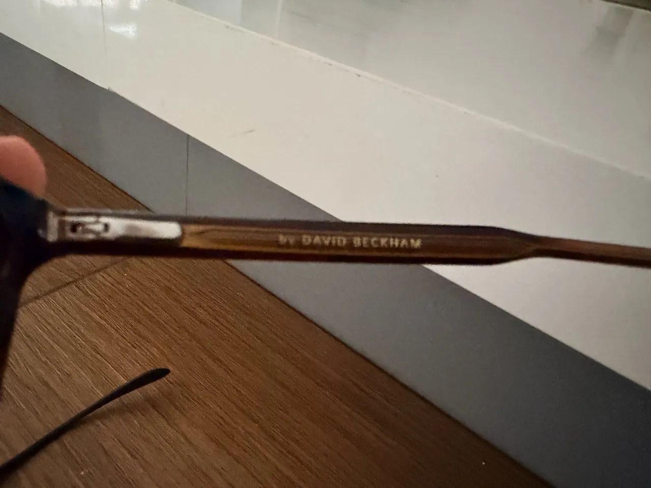 Título OLX  Armação Óculos David Beckham Original - Acetato Marrom - Foto 3