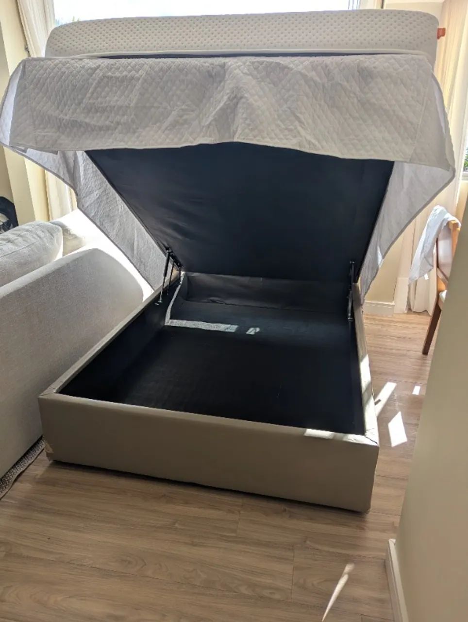 Colchão casal + cama box baú - Foto 2