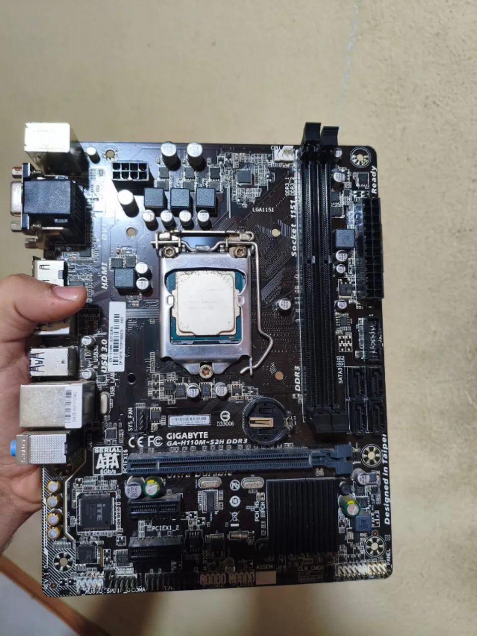 Placa Mãe Gigabyte H110M e Intel Core i3 7100 - Foto 2