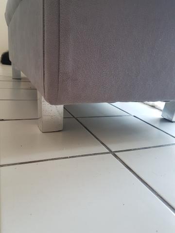 Sofá puff cinza - Foto 4