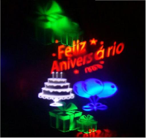 Luminária Espeto Desenhos Holográficos Aniversario Bivolt 5w - Foto 3