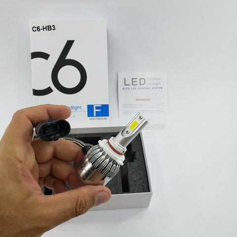 Super Led C6 HB3 H10 9005 72W 72000LM - Foto 5