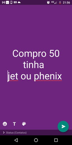 COMPRO CINQUENTINHA JET OU PHENIX PAGO NA HORA