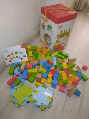 2 Pcs quebra-cabeça quebra-cabeças  Quebra-cabeça 100 Pcs Padrão Blocos  Quebra-cabeças Jogo - Quebra-cabeças em forma tangram com bolsa  armazenamento Montessori : : Brinquedos e Jogos