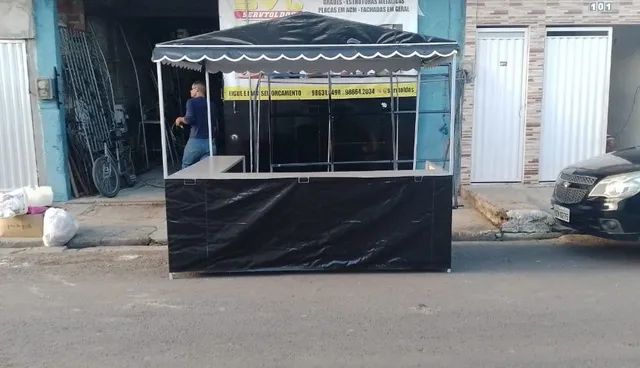 Barraca desmontável para ambulante 