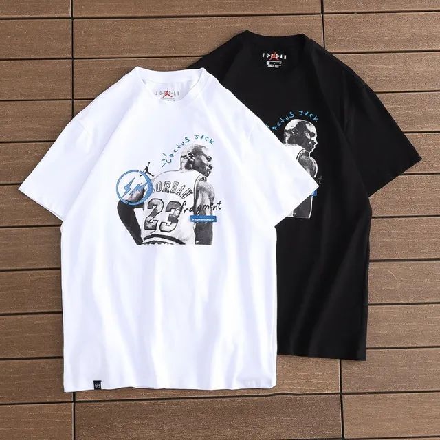 Camiseta Travis Scott x Jordan x Fragment - Roupas - Parque São