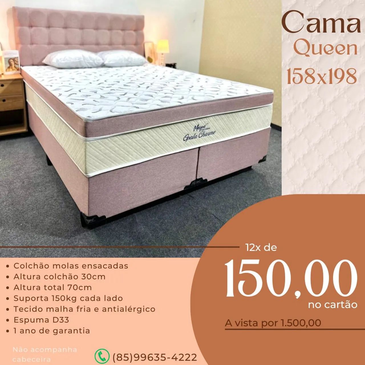 CAMA BOX QUEEN 158X198  - Foto 5