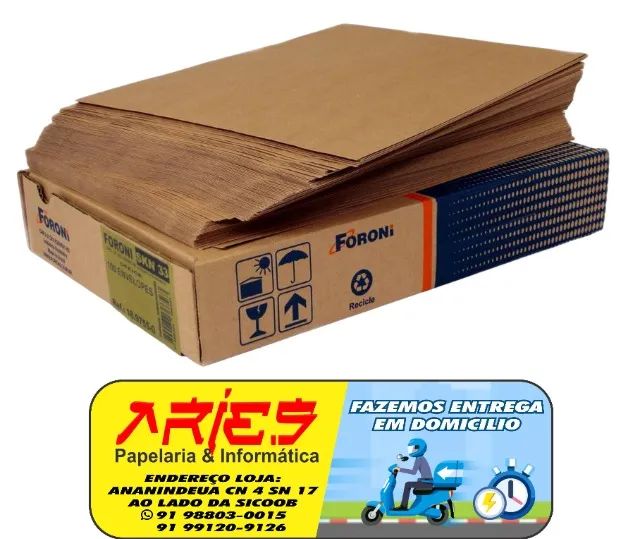 caixa 100 envelopes a4 kraft foroni 229 mm x 324 mm