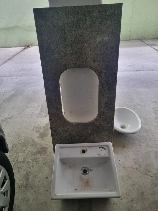 Cuba para banheiro em granito 1m.17cm por 52cm de profundidade  - Foto 2