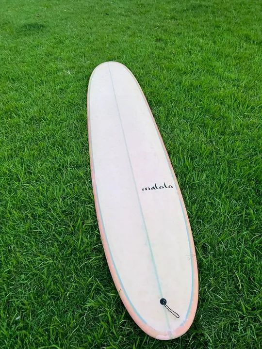 Prancha Longboard 9'2" Malolo Rosa Com Quilha e Leash