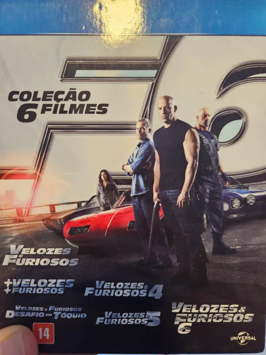 DVD Blueray Coleção Velozes e Furiosos - 6 Filmes