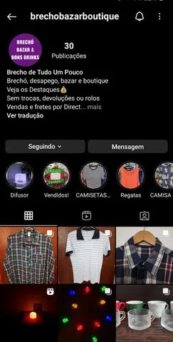 Camisa manga longa quadriculada Tamanho M - Foto 5