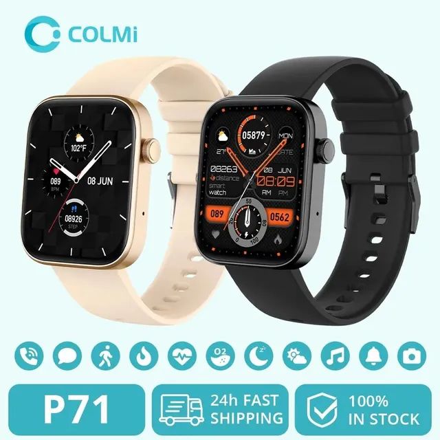 Smartwatch Colmi P71 Novo Lacrado 