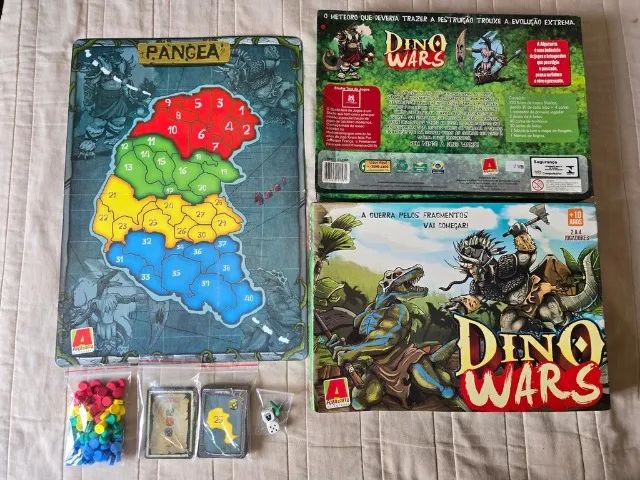 Jogo Tabuleiro Dino Wars - leia o anuncio