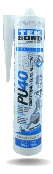 Selante de Poliuretano PU 40 FIX 387 g Tekbond