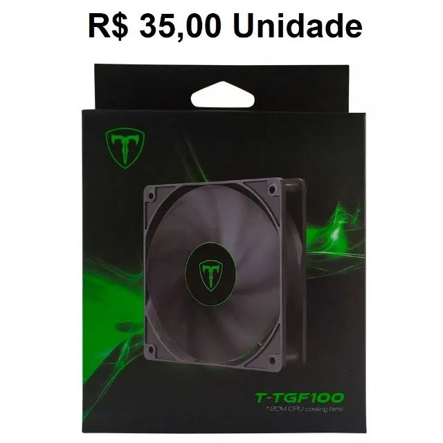 Cooler p/ gabinete 12cm preto 35,00 / C/ led verm., verde 40,00 / 8cm 20,00 - Foto 3