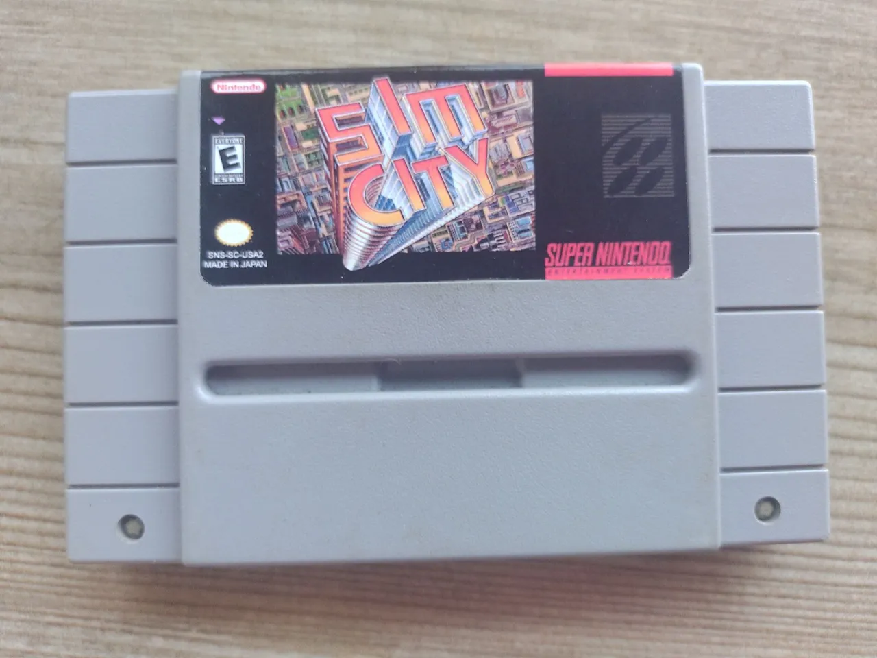 Jogo Sim City para Super Nintendo