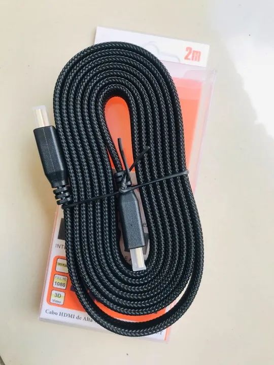 Cabo Hdmi Blindado 2m Alta Definição Novo - Garantia - Foto 4