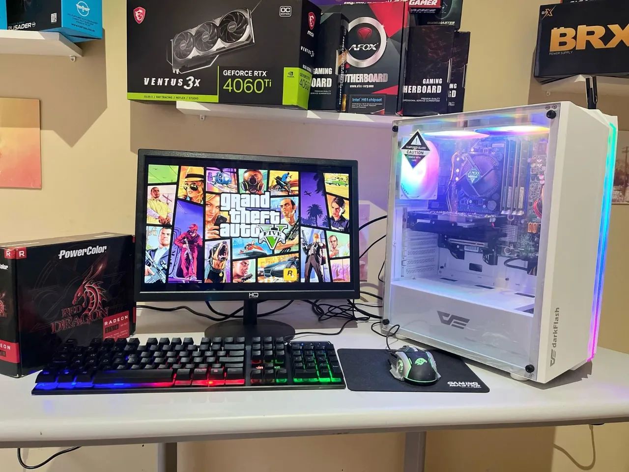 Pc gamer Novo completo Gta 5 RP Cod Warzone Csgo Resident Evil