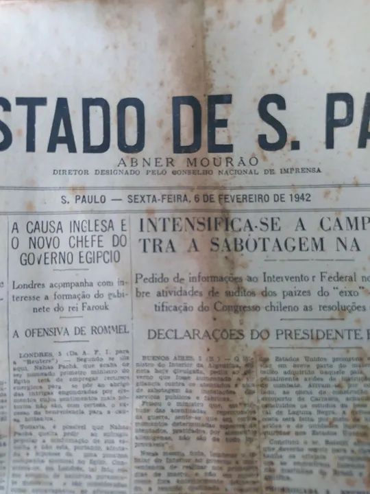 JORNAL DA 2° GUERRA MUNDIAL 2 Jornais completos 
