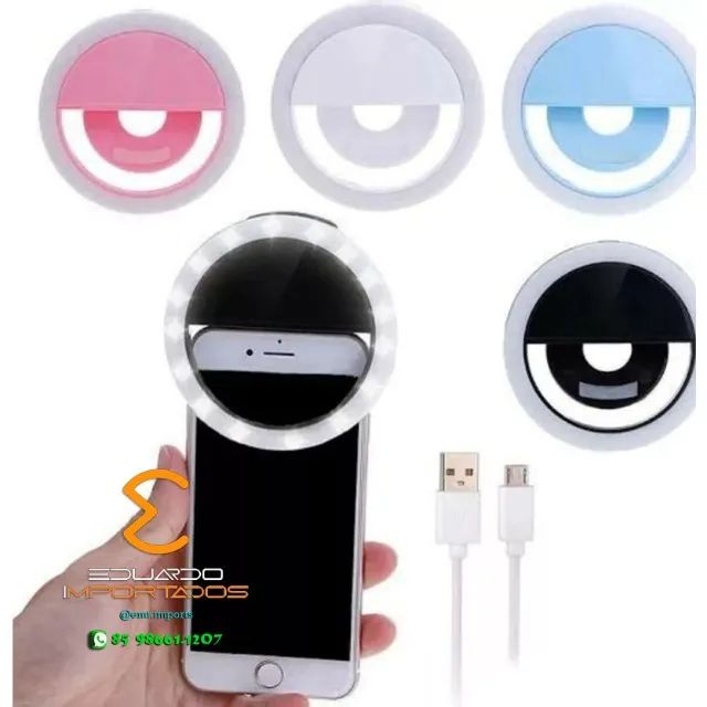 Mini Anel Ring Light de Selfie Para Celular - Foto 6