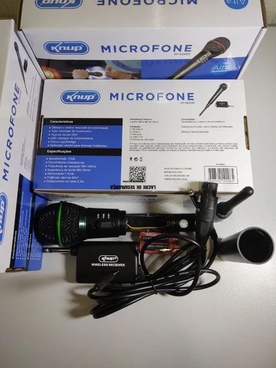 Microfone Karaokê Wireless e com Fio  - Foto 4