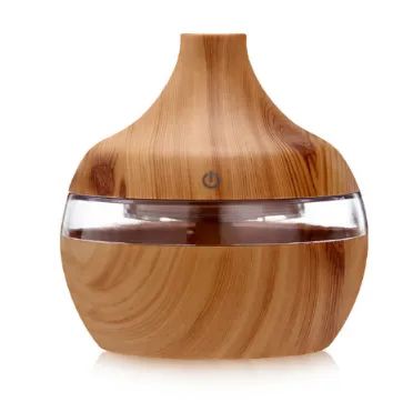 ** Aromatizador Ambiente Umidificador de Ar Mini 300ml Cor Madeira Recarregável USB z617  - Foto 3