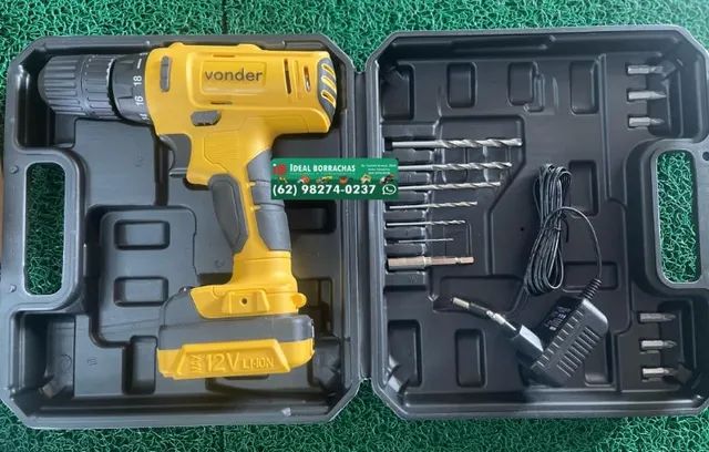 Parafusadeira 12V Vonder c/ maleta e acessorios - Foto 2