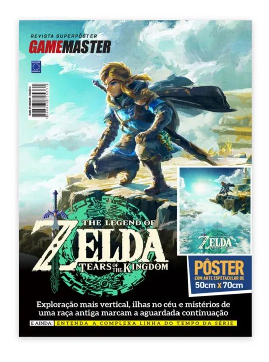 Zelda Tears of The Kingdom, Pôster 50x70, em Revista - Foto 2