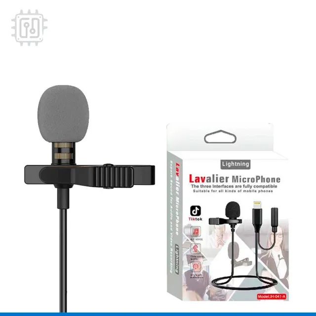 Microfone Lapela Lightning Conector Fêmea de 3,5mm Para iPhone iPad  - Foto 3