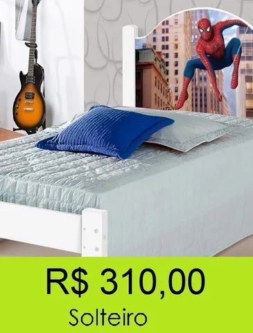 Cama infantil tamanho solteiro 