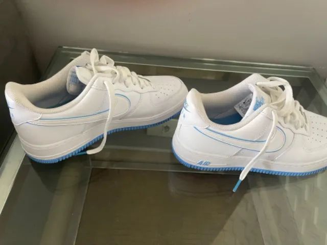 Tênis Nike air force 1 - branco/azul bebê (tamanho 40) - Calçados - Jardim  Oliveiras, Taboão da Serra 1279713906