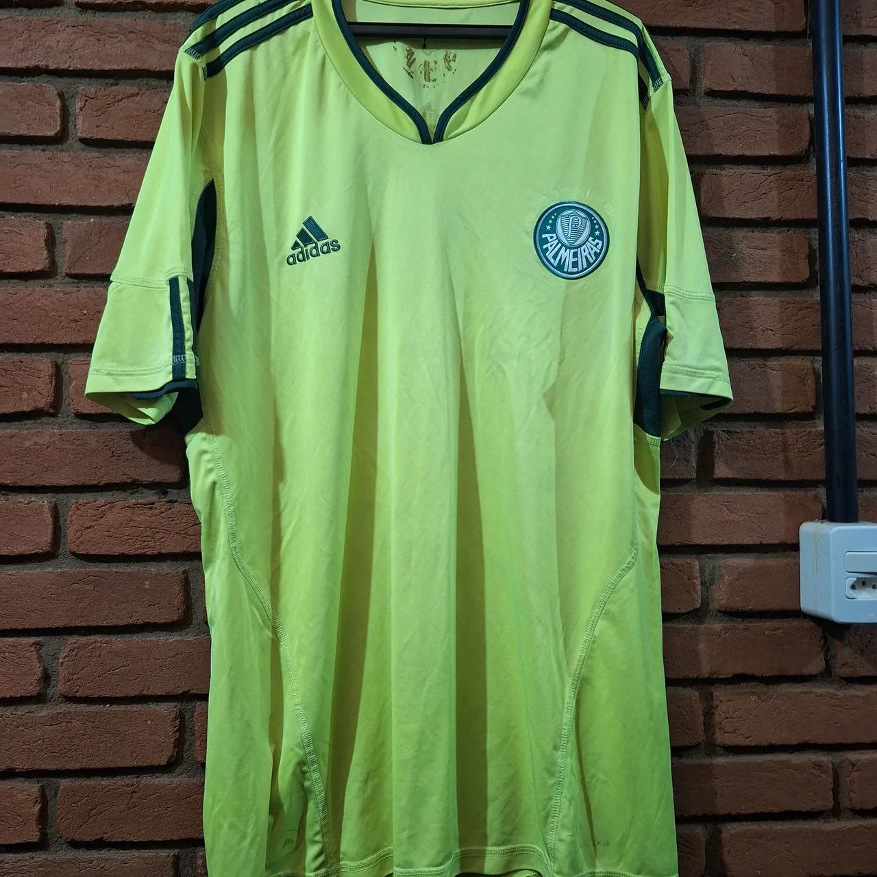 Camisa Palmeiras adidas 2010 verde limão