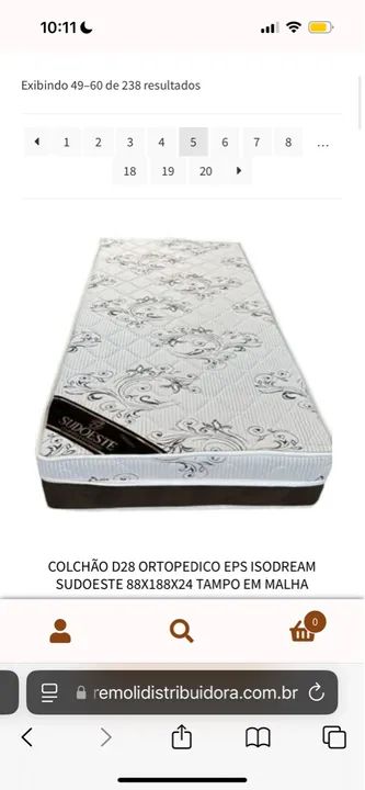Colchão Ortopédico D28 Isodream. Sofa bicama  R$ 280,00 Com 3 almofadas grandes