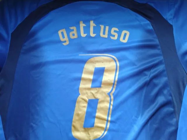 Camisa Seleção Itália 2006/2007 Título Mundial Gattuso (Seminova - G/L) - Foto 4