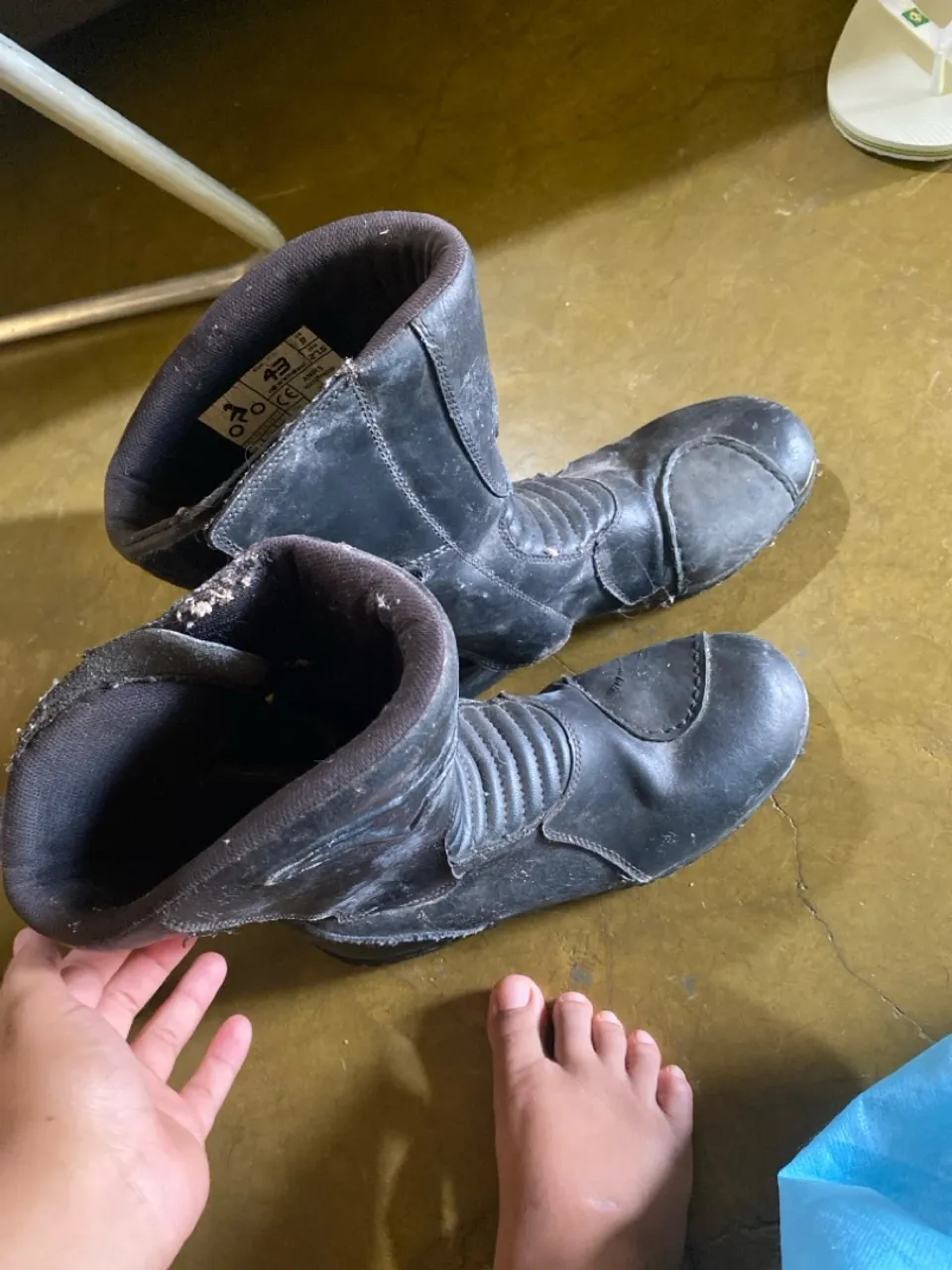 Botas de moto pretas