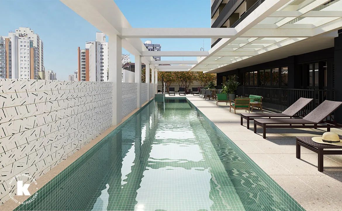 Studio Quitado de 32 m² no 5º Andar  Kronos Vila Madalena, São Paulo - SP