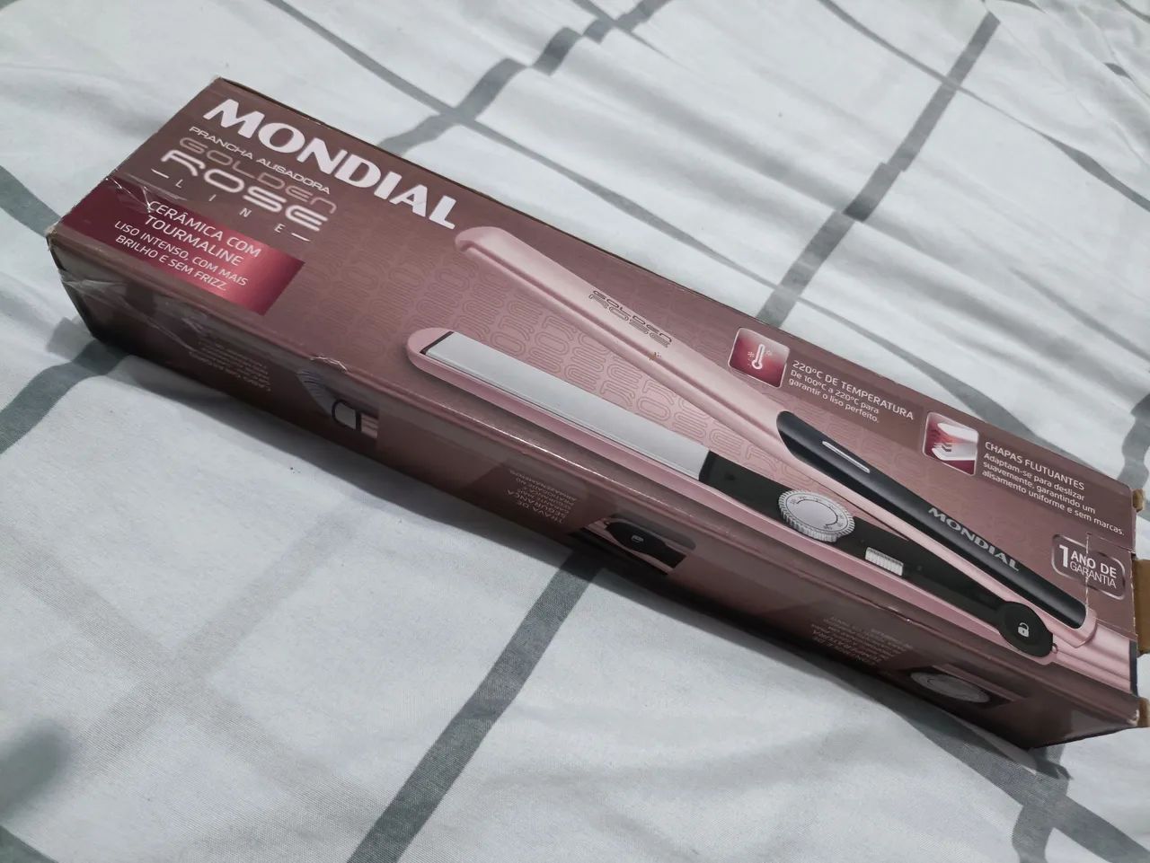 Prancha de cabelo Mondial Rose - Foto 2