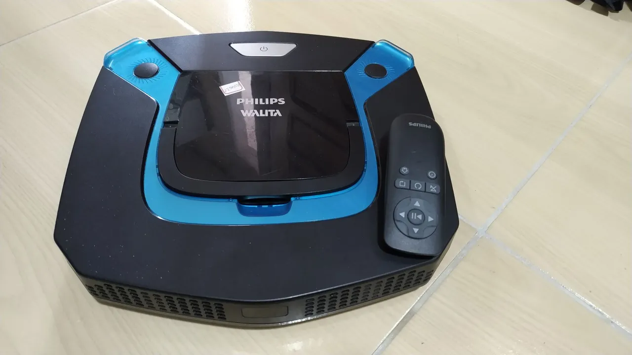 Aspirador de Pó Robô Philips Walita - Com defeito. luz vermelha.