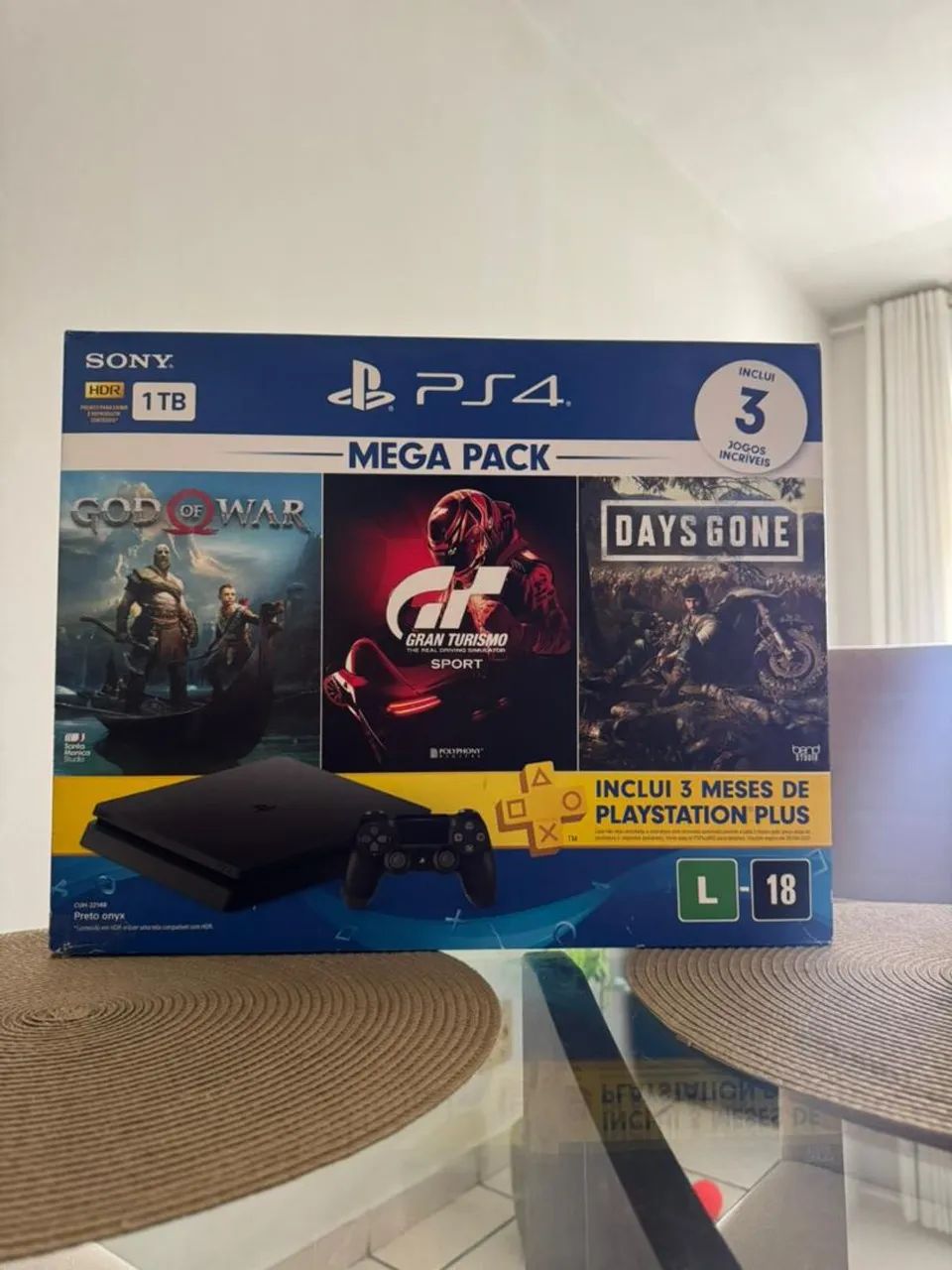 PlayStation 4 slim na caixa estado de zero - Foto 3