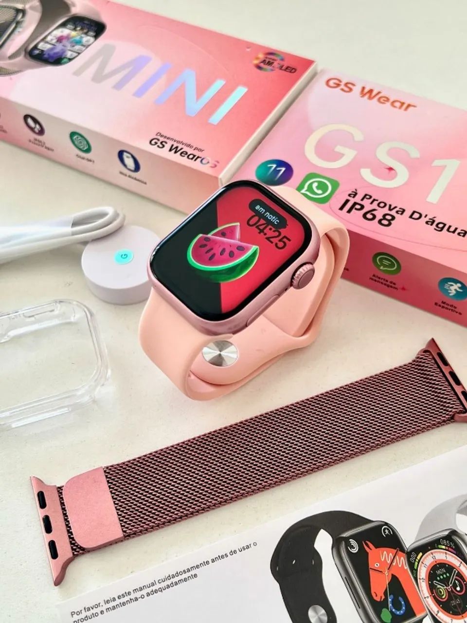 Smartwatch GS 11 Tela Amoled Responde o Whatsapp Prova d'água - Foto 2