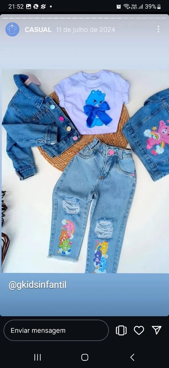 Calça jeans infantil de 2 até 16 anos - Foto 4