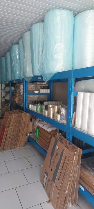 Plastico bolha caixa de papelao para mudança jornal strech fitas  - Foto 6