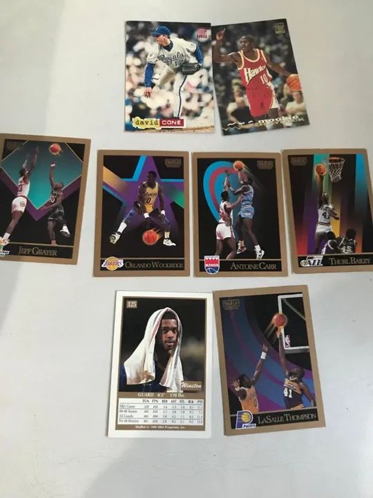 8 Cards Cartão Colecionável Da Nba e Baseball