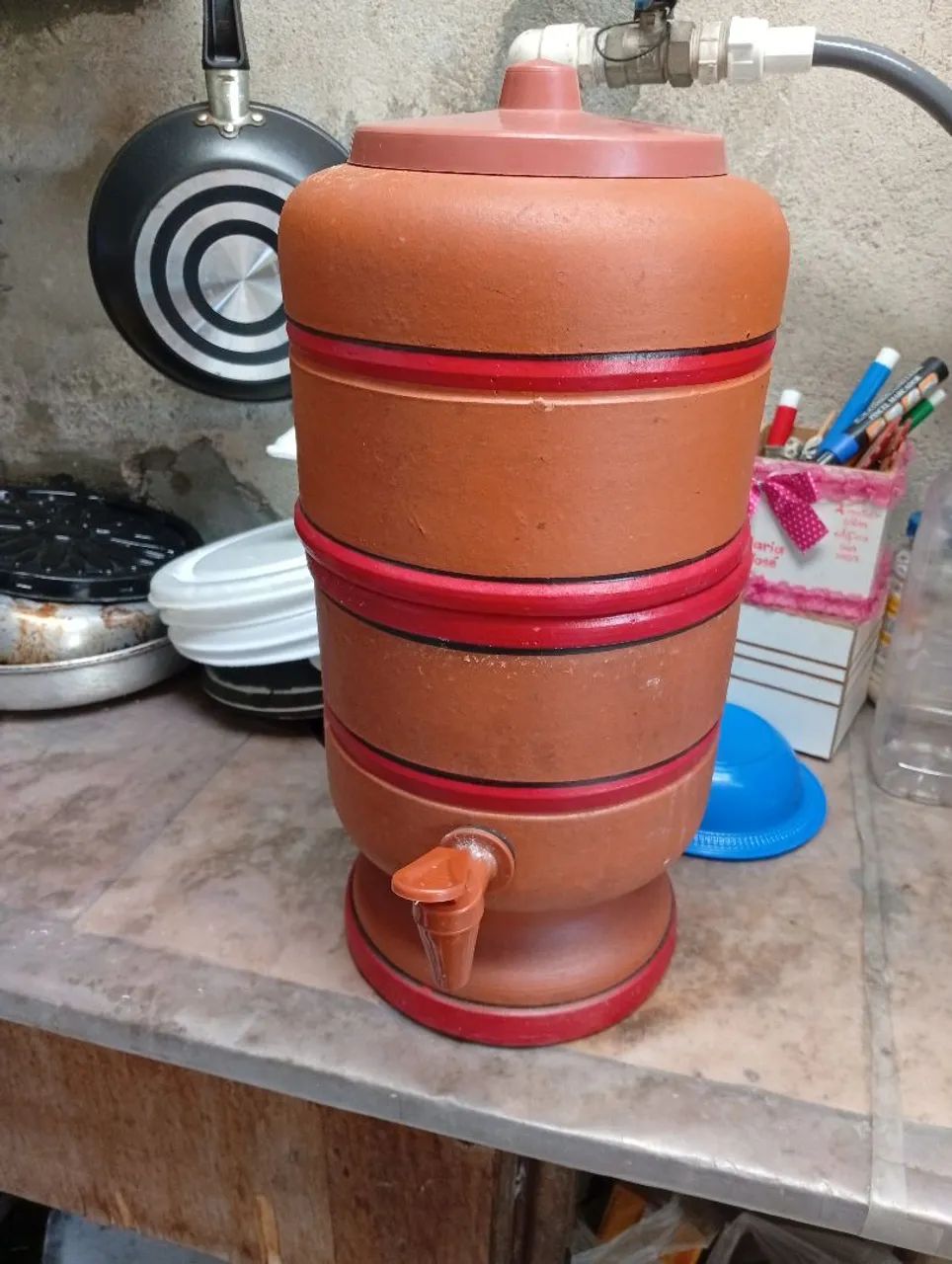 Vendo filtro de barro 2 litros, semi novo 